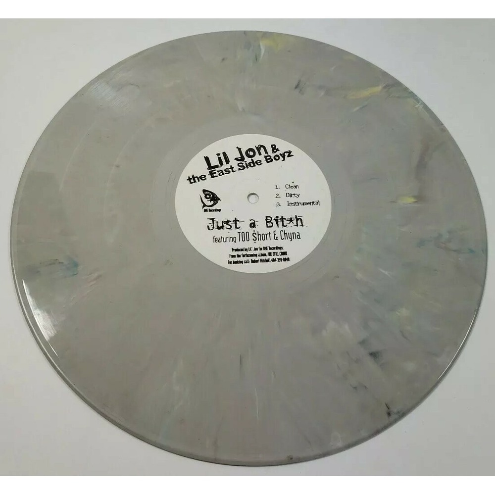 Lil Jon East Side Boyz Too Short Chyna Color Vinyl Rare "Just A Bit*h"‎ 12"  EX